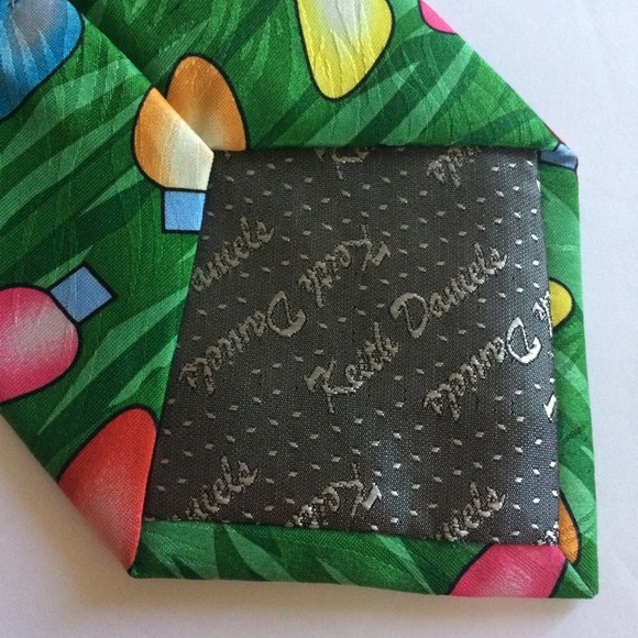 Keith Daniels Christmas lights necktie - Picture 3 of 4